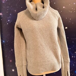 Market & Spruce Heather Gray Turtleneck Sweater